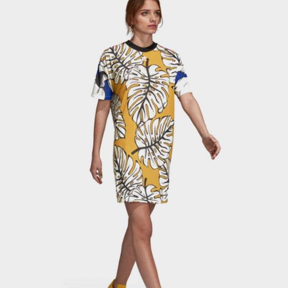 Adidas Multicolor T-shirt Dress Large BRAND NEW!